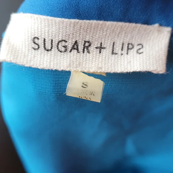 SUGAR LIPS Vibrant Blue Pleated Skirt S - Picture 3 of 10